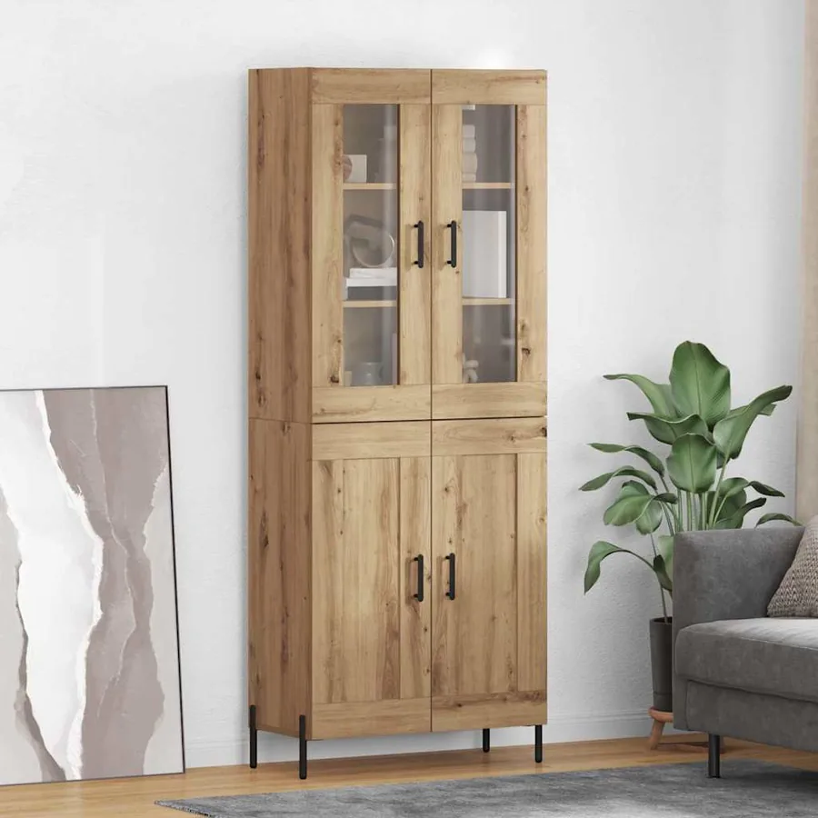 Haut Armoire Chêne artisanal 69,5 x 34 x 180 cm