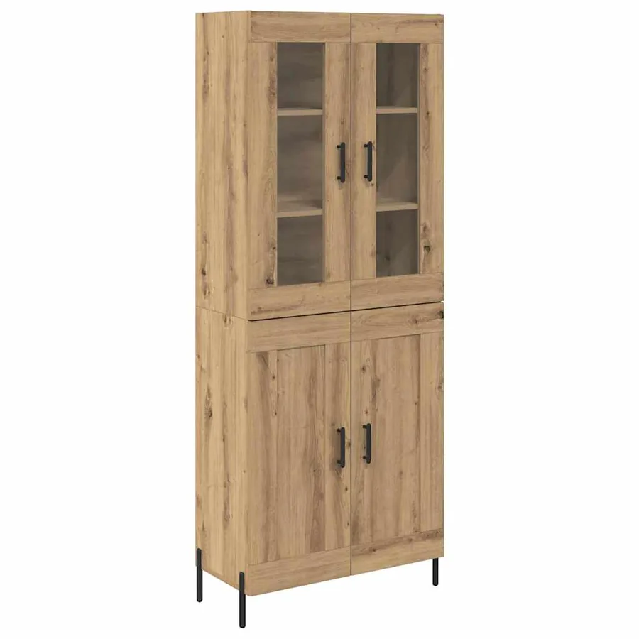 Haut Armoire Chêne artisanal 69,5 x 34 x 180 cm - 2