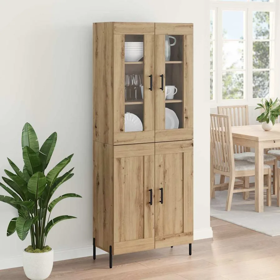Haut Armoire Chêne artisanal 69,5 x 34 x 180 cm - 4