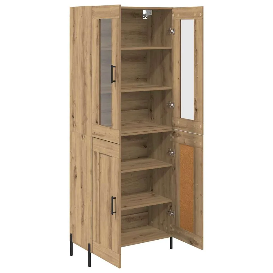 Haut Armoire Chêne artisanal 69,5 x 34 x 180 cm - 5
