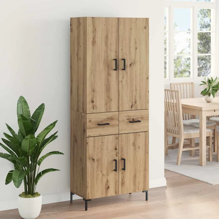 Haut Armoire Chêne artisanal 69,5 x 34 x 180 cm - 4