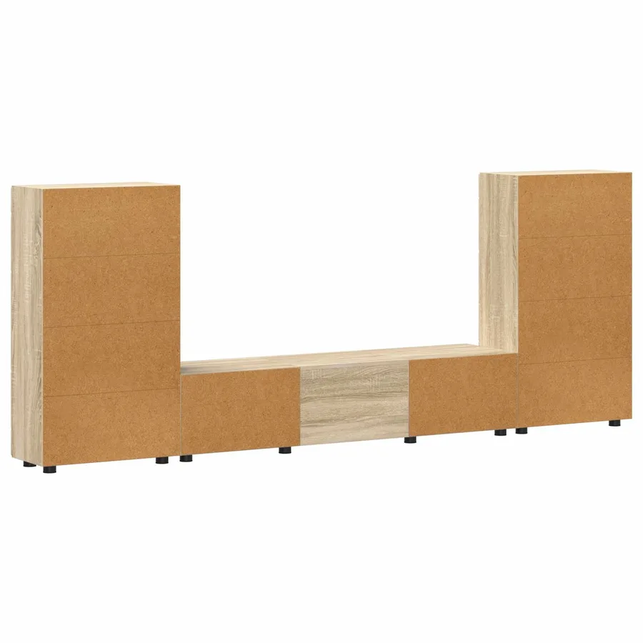 Ensemble meuble TV FLORIN 3 pcs Chêne Sonoma Bois d'ingénierie - 10