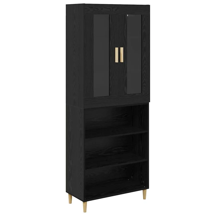 Haut Armoire Chêne noir 69,5 x 34 x 180 cm - 2