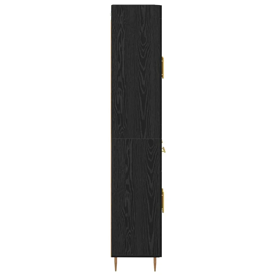 Haut Armoire Chêne noir 69,5 x 34 x 180 cm Bois d'ingénierie - 9