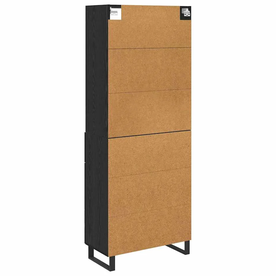 Haut Armoire 2 pcs Chêne noir 69,5 x 34 x 180 cm - 10