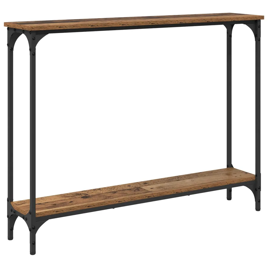 Table console Bois Ancien 100 x 22,5 x 75 cm Bois d'ingénierie - 2