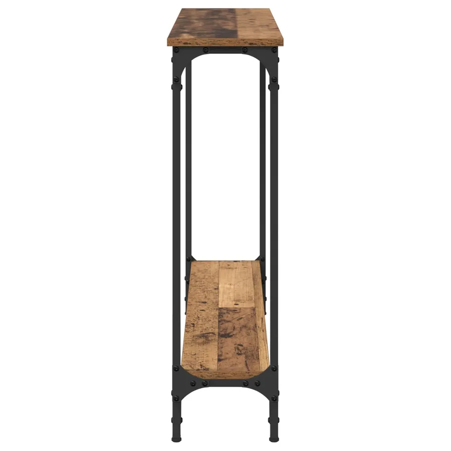 Table console Bois Ancien 100 x 22,5 x 75 cm Bois d'ingénierie - 6