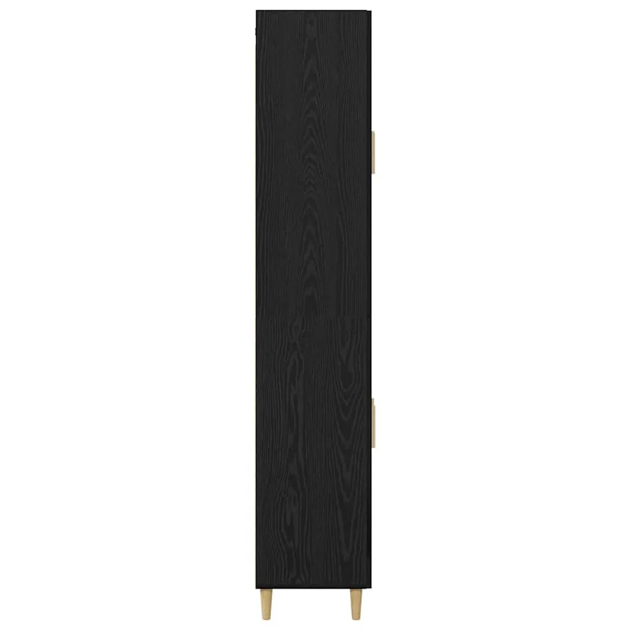Haut Armoire Chêne noir 69,5 x 34 x 180 cm Bois d'ingénierie - 9
