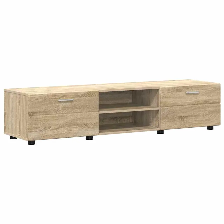 Ensemble meuble TV FLORIN 3 pcs Chêne Sonoma Bois d'ingénierie - 7