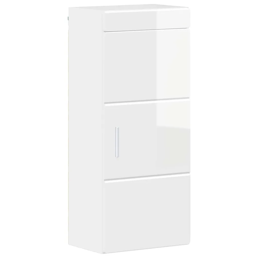 Armoire murale de salle de bain avec porte TULUM Blanc brillant - 2