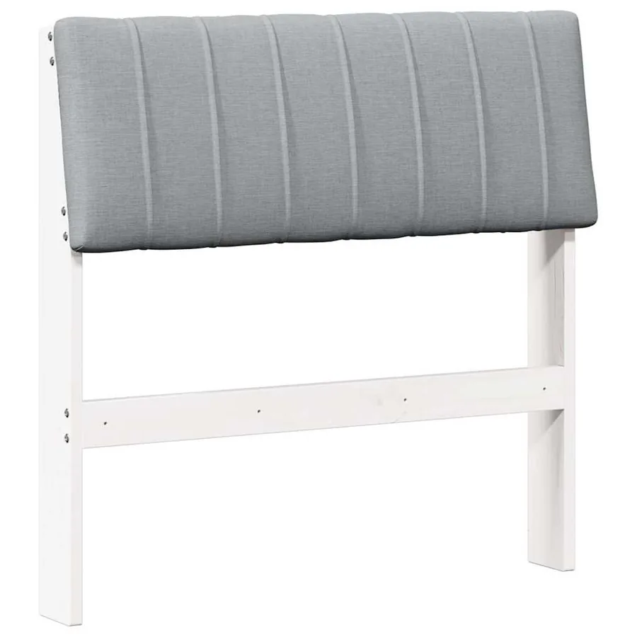 Tête de lit capitonnée Gris clair 75 cm Pin massif - 2
