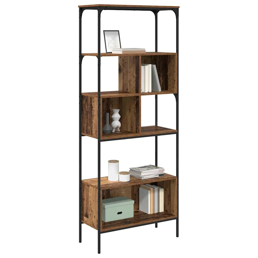 Bibliothèque Bois Ancien 76 x 33 x 188,5 cm Bois d'ingénierie - 3