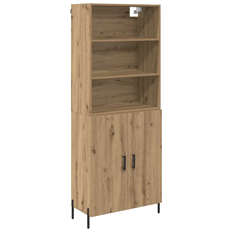 Haut Armoire Chêne artisanal 69,5 x 32,5 x 180 cm - 2