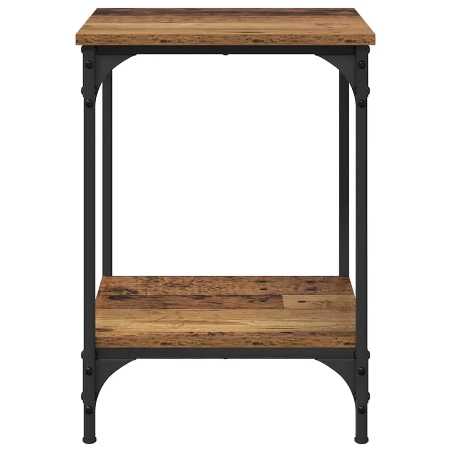 Table basse Bois Ancien 40 x 40 x 55 cm Bois d'ingénierie - 5