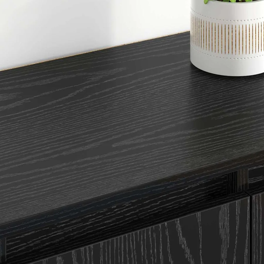 Buffets 2 pcs Chêne noir 60 x 35 x 70 cm Bois d'ingénierie - 4