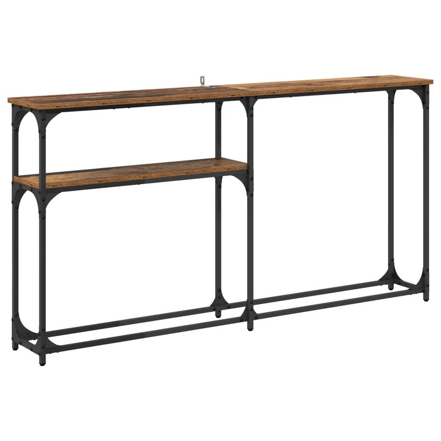 TableConsole Bois ancien 145x22.5x75cm Bois d'ingénierie - 2