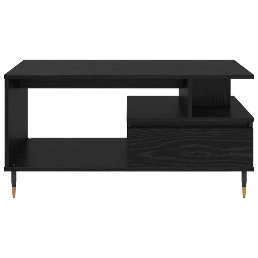 Table basse Chêne noir 90 x 49 x 45 cm Bois d'ingénierie - 6