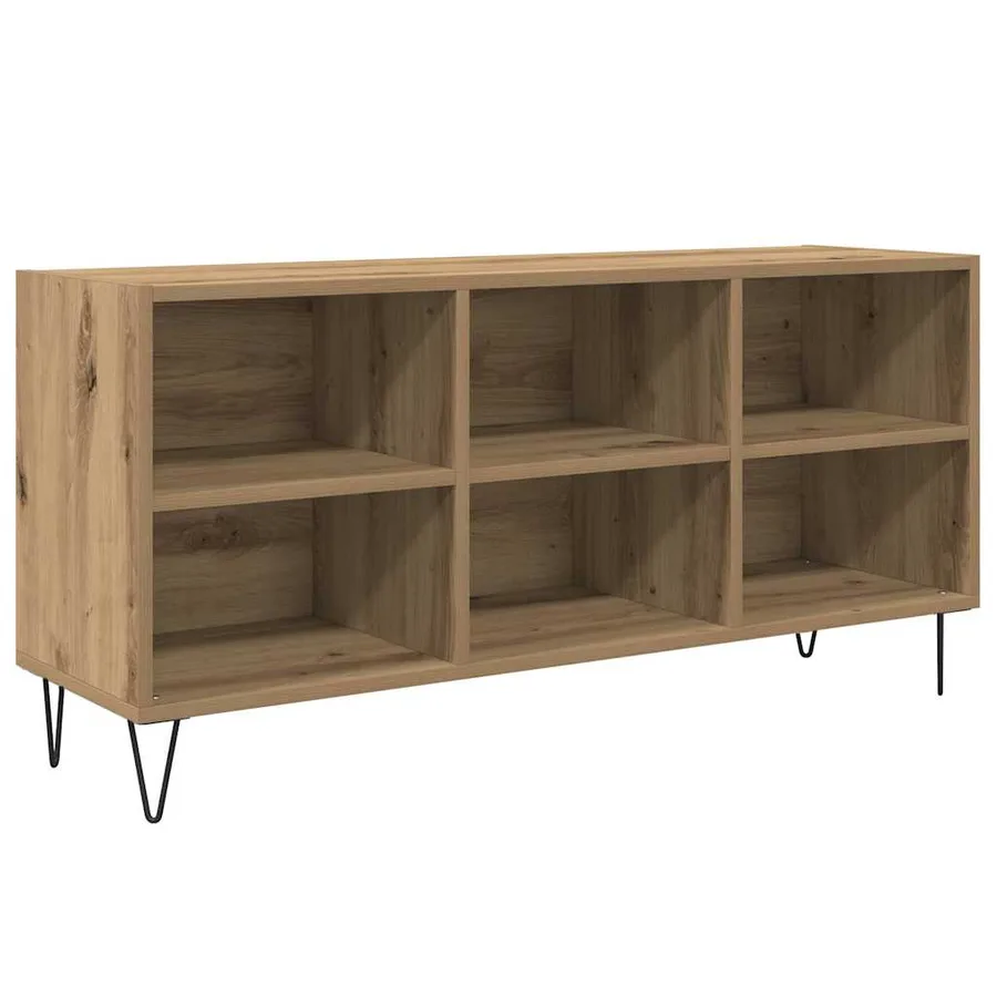 Meuble TV 103,5 x 30 x 50 cm Chêne artisanal Bois d'ingénierie - 2
