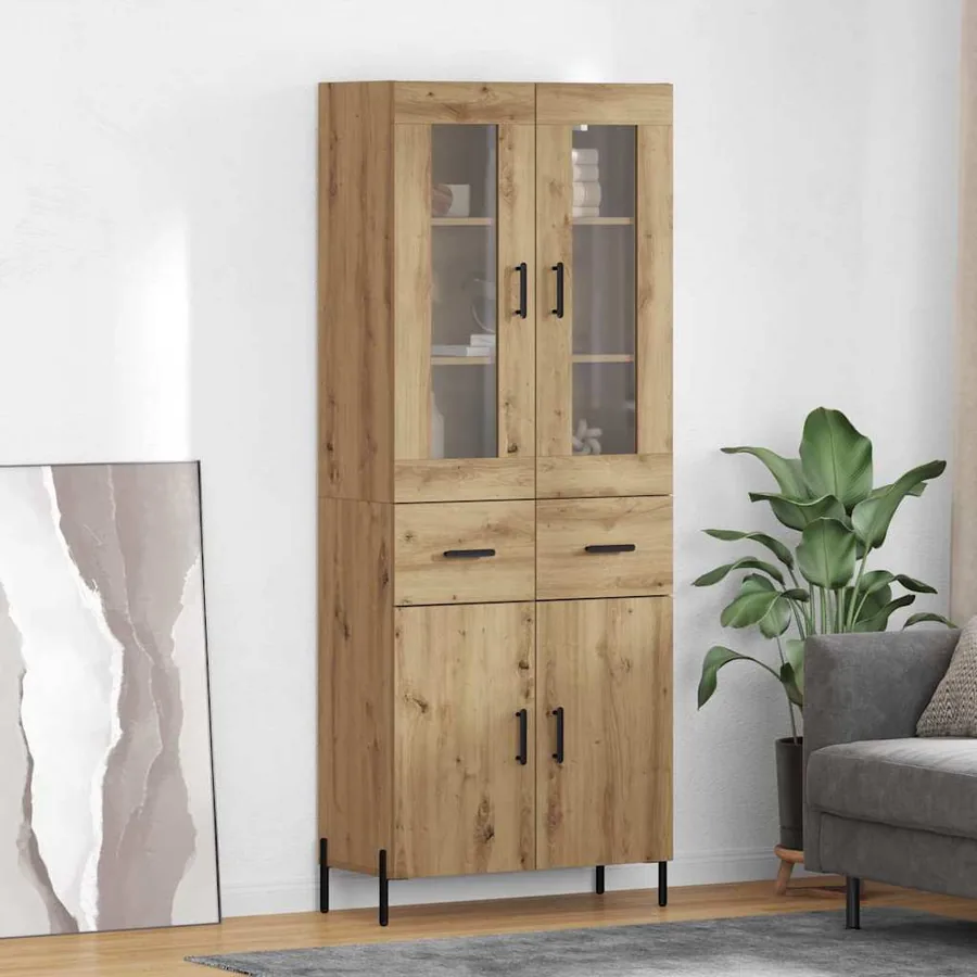 Haut Armoire Chêne artisanal 69,5 x 34 x 180 cm