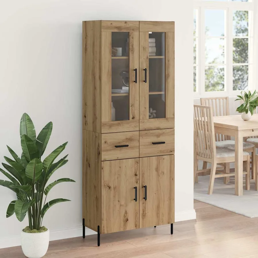 Haut Armoire Chêne artisanal 69,5 x 34 x 180 cm - 4
