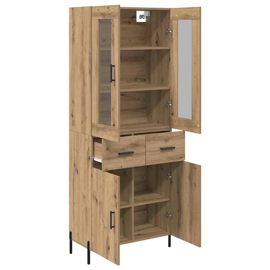 Haut Armoire Chêne artisanal 69,5 x 34 x 180 cm - 5