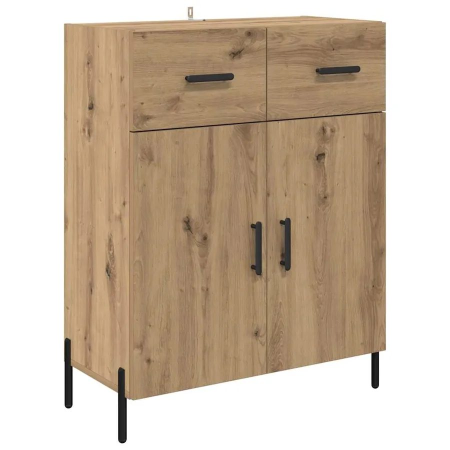 Haut Armoire Chêne artisanal 69,5 x 34 x 180 cm - 6