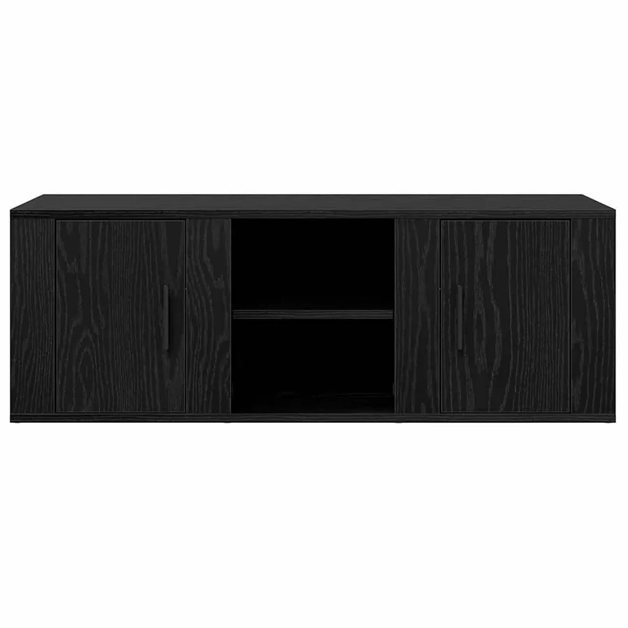 Meuble TV Chêne noir 100 x 31,5 x 35 cm Bois d'ingénierie - 6