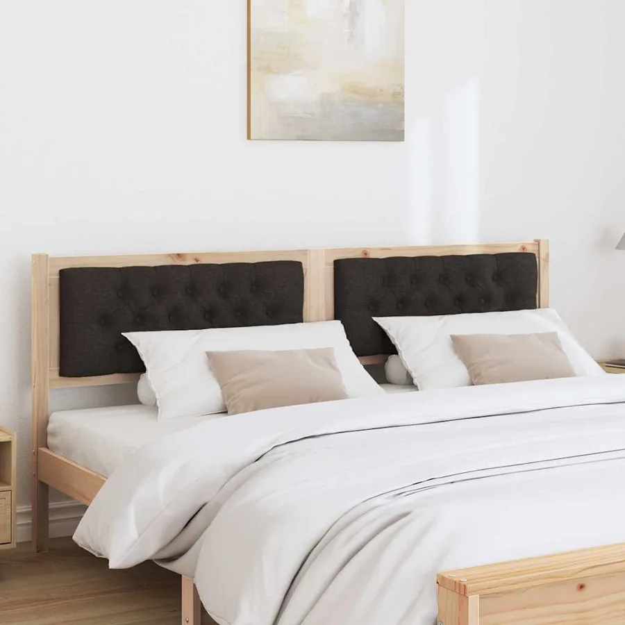 Tête de lit Autre Marron et noir 160 cm Bois massif en pin - 3