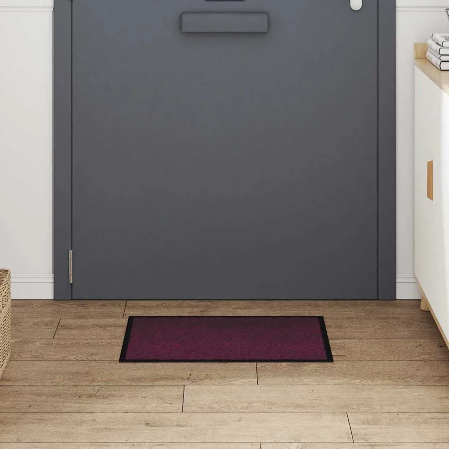 Tapis de porte Bordeaux 60 x 40 x 1.2 cm Tissu en teddy - 3
