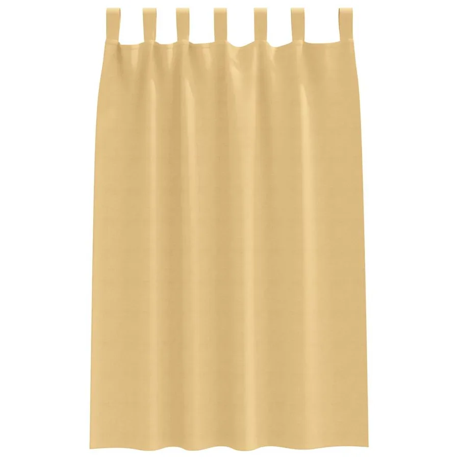 Rideaux occultants avec anneaux 2 pcs Beige 175 x 140 cm - 4