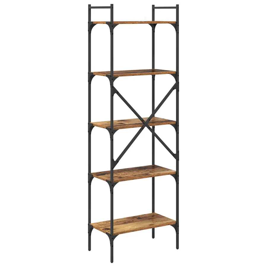 Bibliothèque Bois Ancien 56 x 32 x 174 cm Bois d'ingénierie - 7