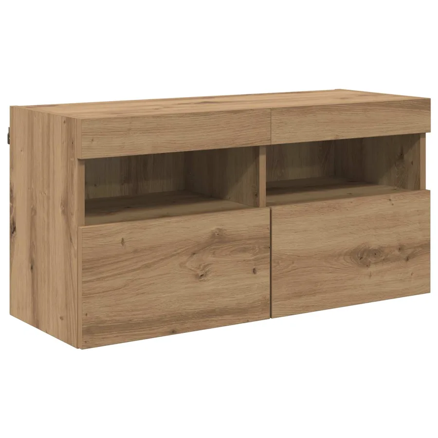 Ensemble de meuble TV mural 7 pcs Chêne artisanal - 7