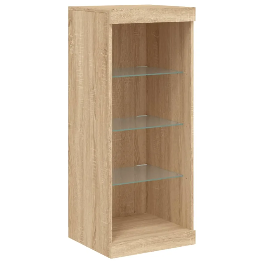 Buffet avec lumières LED chêne sonoma 41x37x100 cm - 5