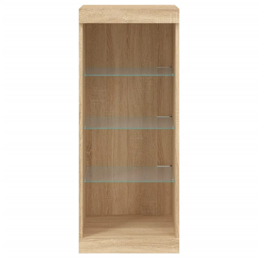 Buffet avec lumières LED chêne sonoma 41x37x100 cm - 6