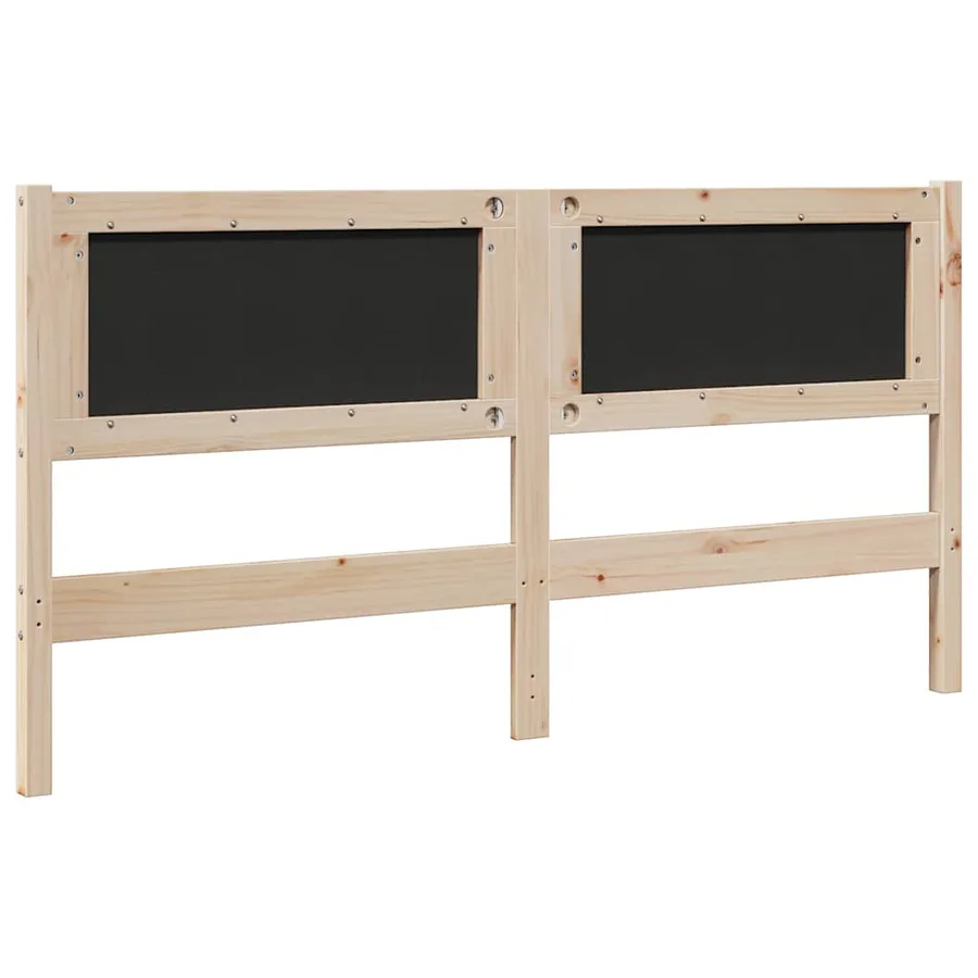 Tête de lit capitonnée Marron 160 cm Pin massif - 6