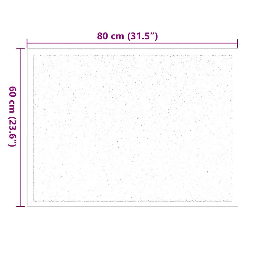 Tapis de porte Gris clair 60 x 40 x 1.2 cm Tissu en teddy - 7