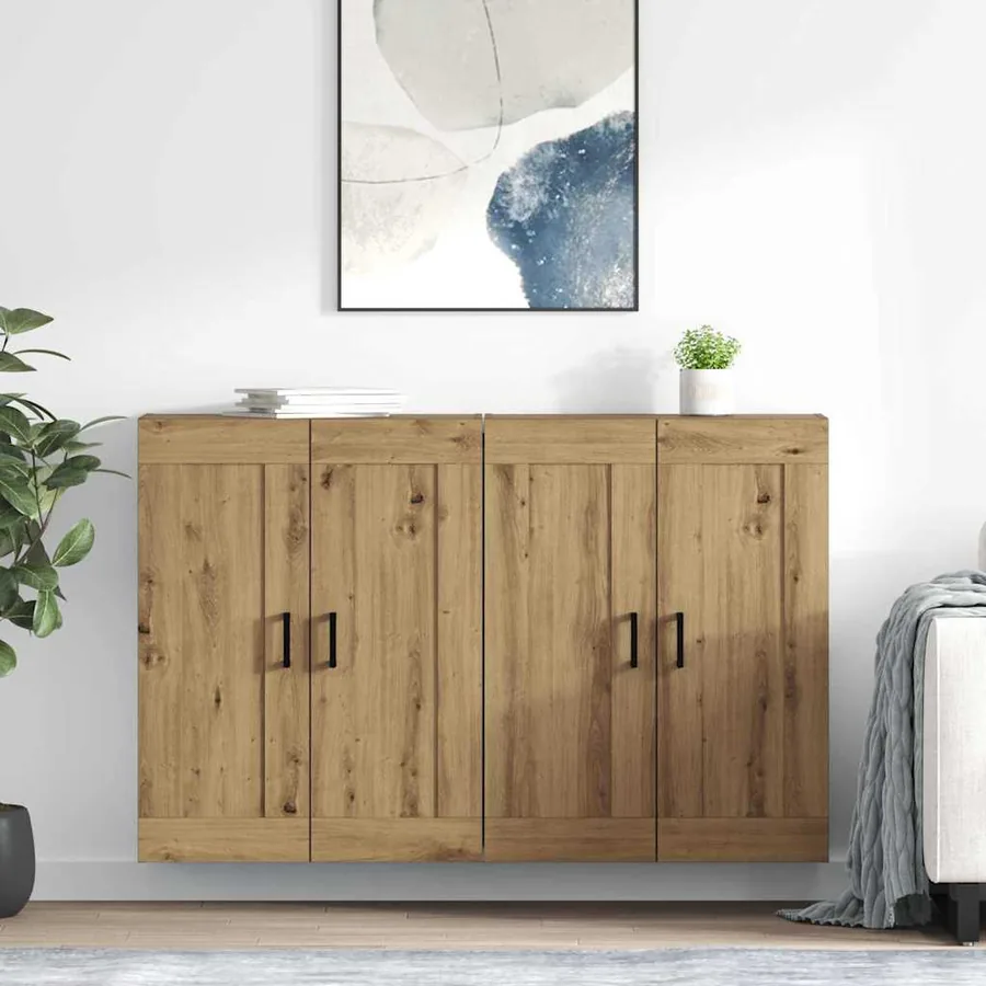 Meuble mural 2 pcs Chêne artisanal 69,5 x 34 x 90 cm