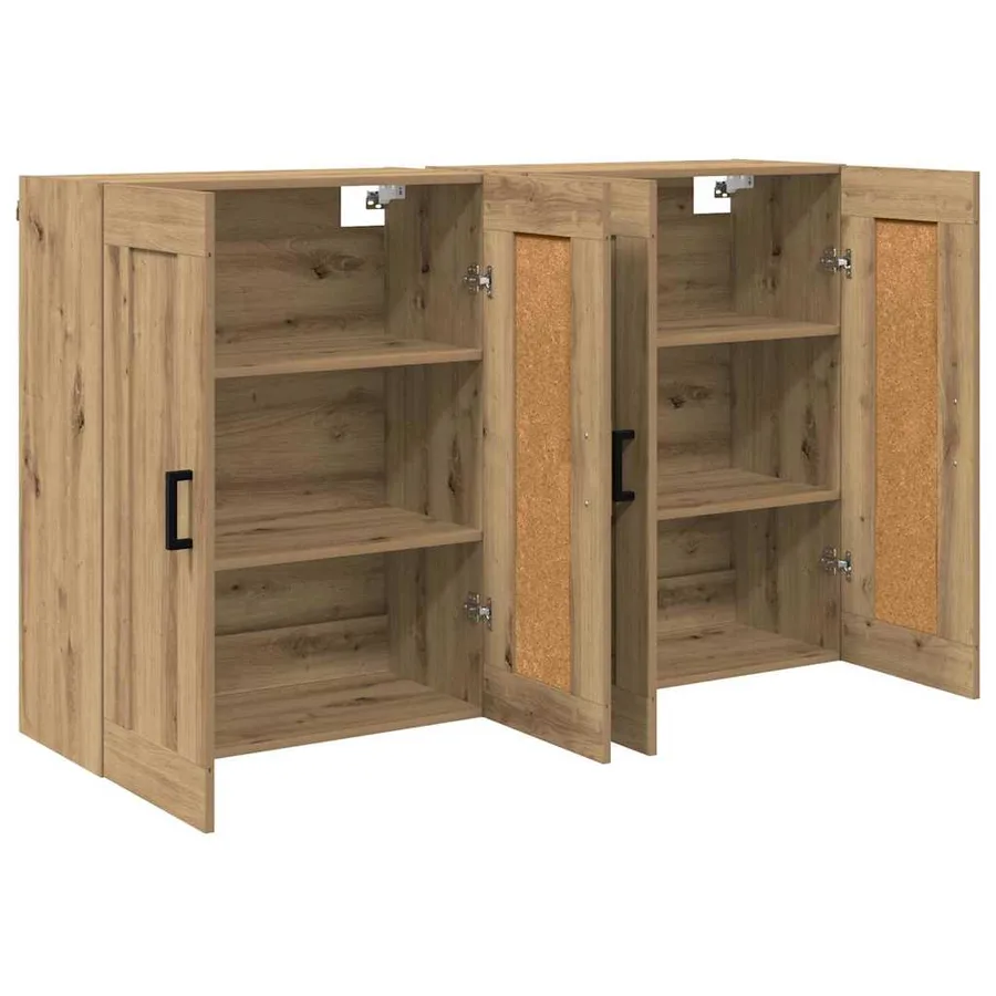 Meuble mural 2 pcs Chêne artisanal 69,5 x 34 x 90 cm - 6