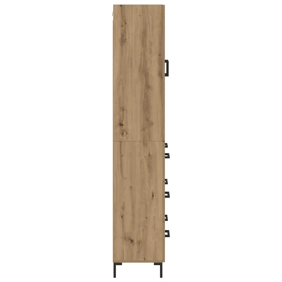 Haut Armoire 2 pcs Chêne artisanal 69,5 x 34 x 180 cm - 9