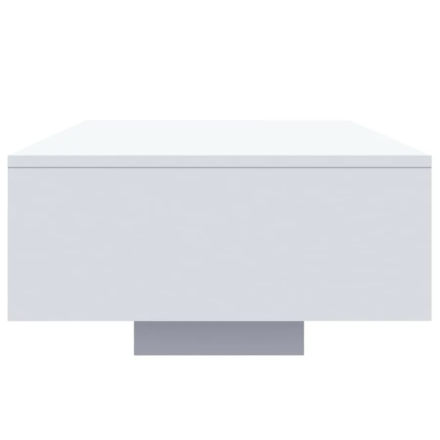 Table basse avec lumières LED blanc 85x55x31 cm - 6