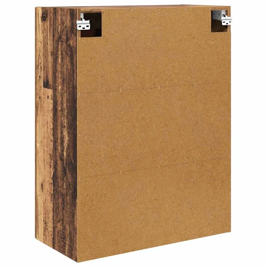Meuble mural Montage mural 2 pcs Bois ancien 69,5 x 34 x 90 cm - 9