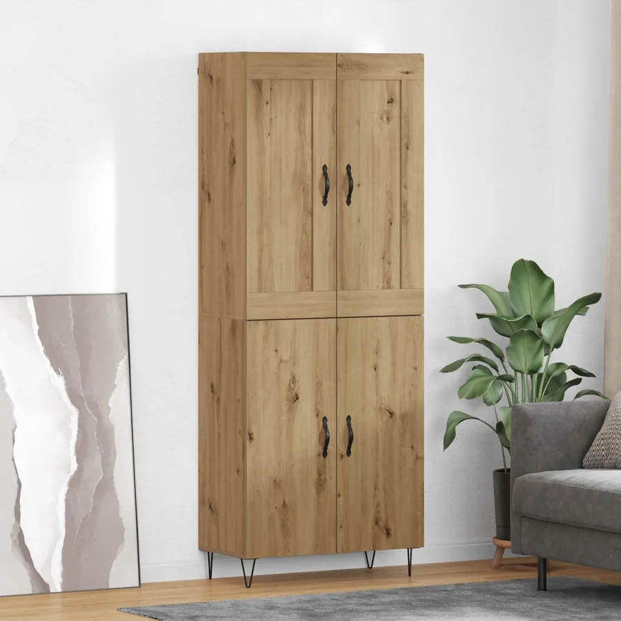 Haut Armoire Chêne artisanal 69,5 x 34 x 180 cm