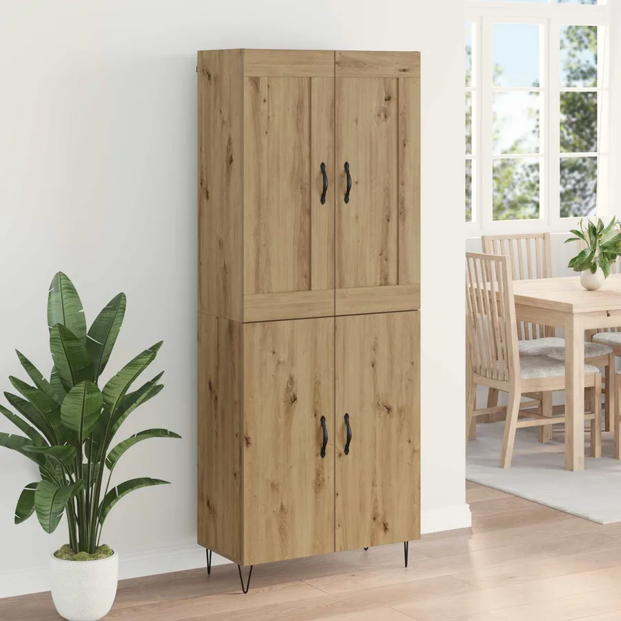 Haut Armoire Chêne artisanal 69,5 x 34 x 180 cm - 4