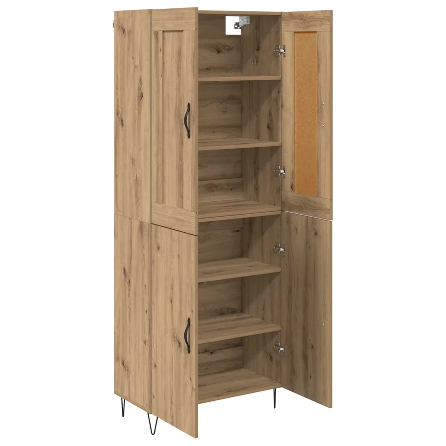 Haut Armoire Chêne artisanal 69,5 x 34 x 180 cm - 5
