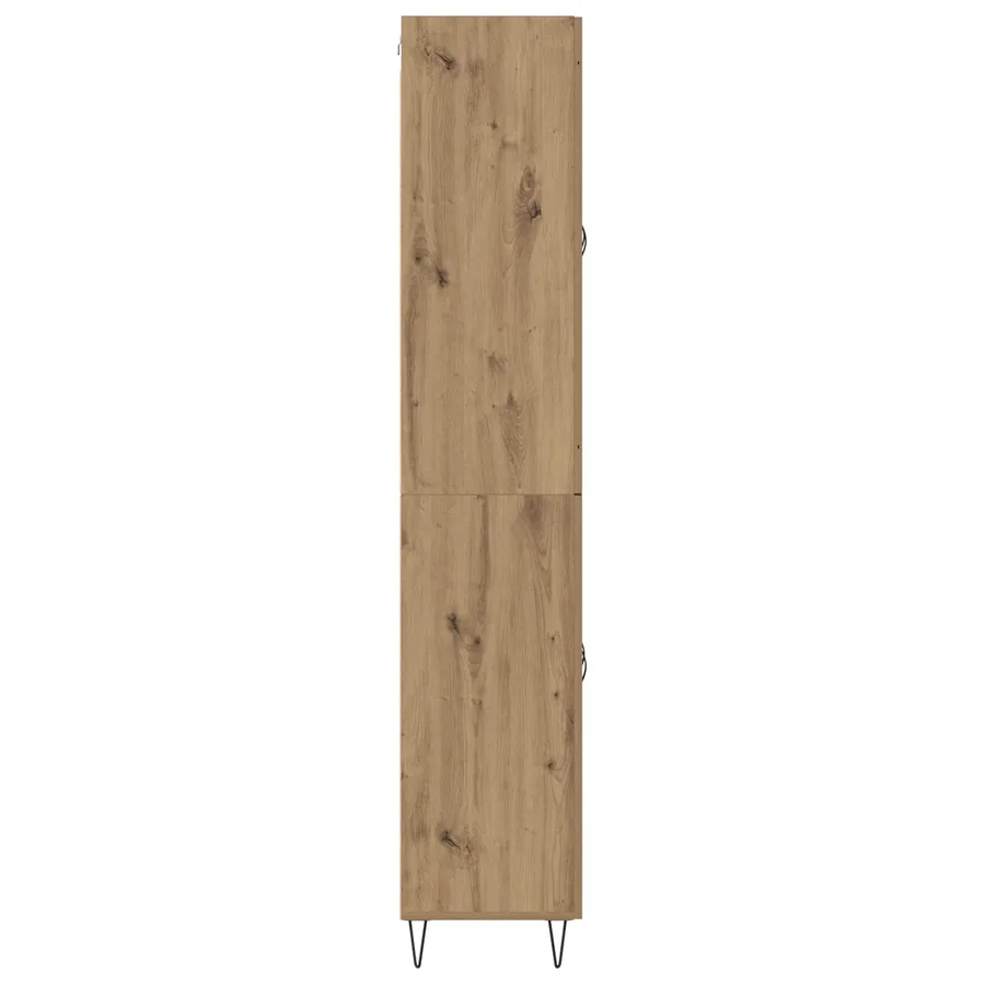 Haut Armoire Chêne artisanal 69,5 x 34 x 180 cm - 9