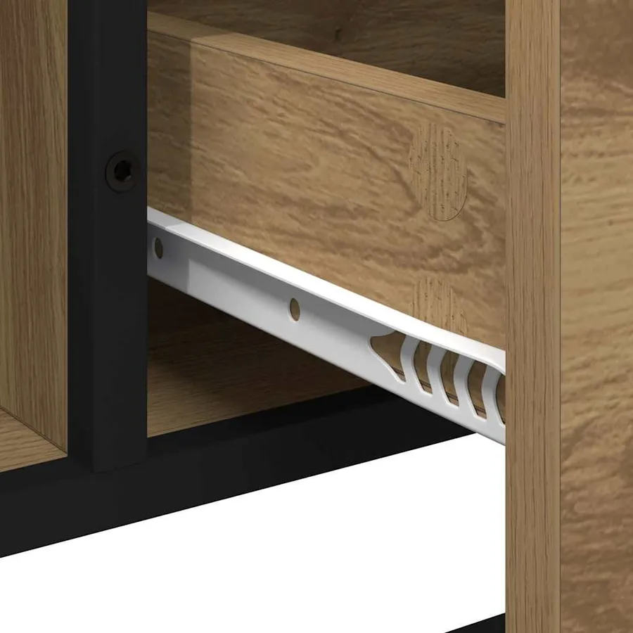 Cabinet de salle de bain Chêne artisanal 65 x 33 x 60 cm - 12