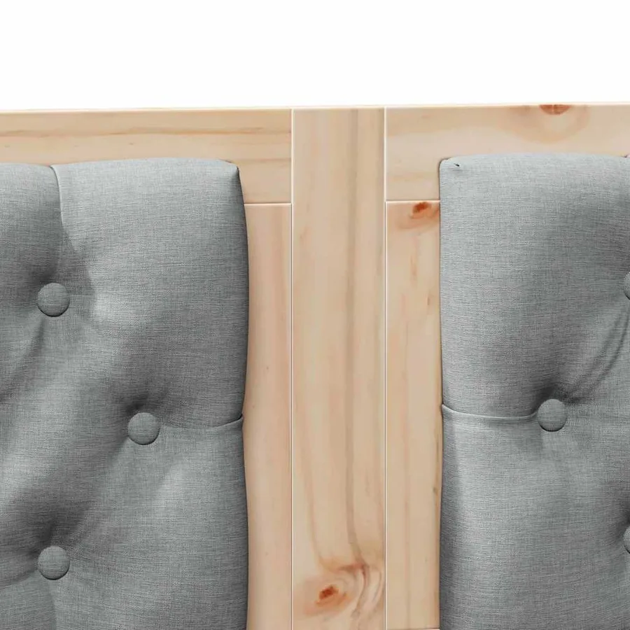 Tête de lit Marron et gris clair 180 cm Bois massif en pin - 7