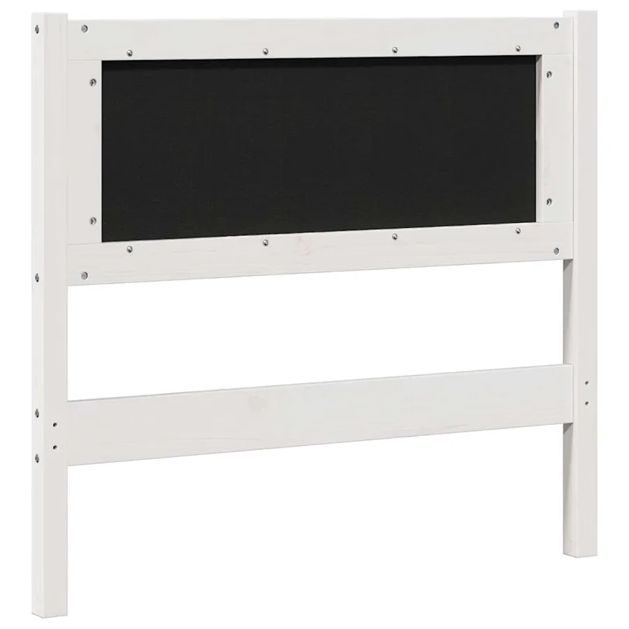Tête de lit capitonnée avec tête de lit Blanc 90 cm Pin massif - 6