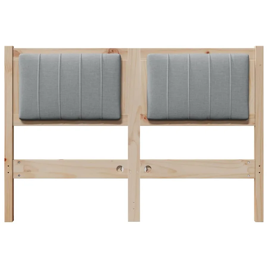Tête de lit capitonnée Marron 120 cm Pin massif - 4