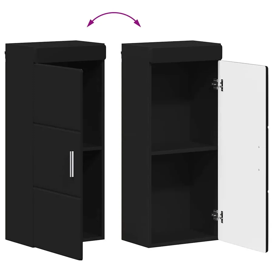 Ensemble de mobilier de salle de bain TULUM 4 pcs Noir - 11